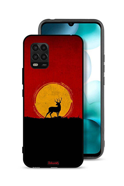 Tolwak غطاء حماية لهاتف شاومي مي 10 لايت 5G بتصميم غزال وقمر