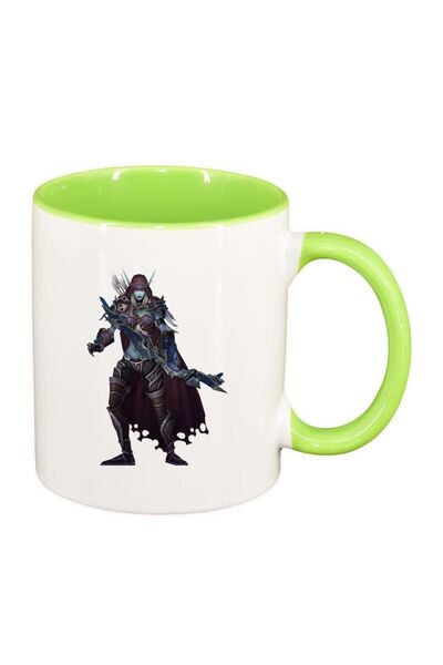 INOVATIX Cana alba personalizata, WoW, interior verde deschis, D139, INOVATIX...