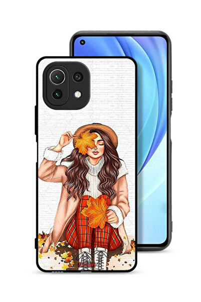 Tolwak غطاء حماية لهاتف شاومي مي 11 لايت يحمل صورة أوراق الخريف