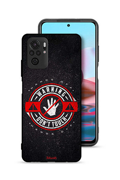 Tolwak Xiaomi Redmi Note 10S Protective Case Cover Warning Do Not Touch