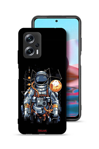 Tolwak غطاء حماية لهاتف شاومي ريدمي نوت 11T برو 5G، رسم رائد فضاء تجريدي