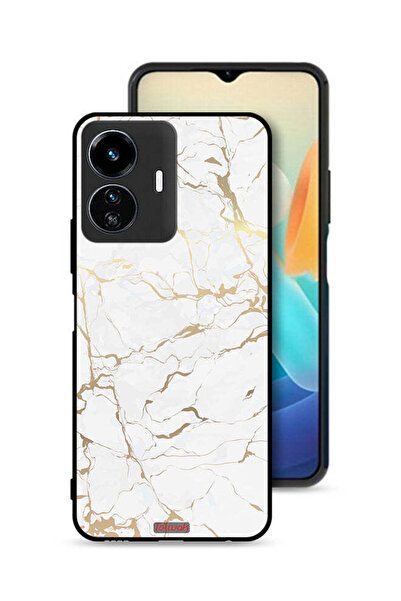 Tolwak غطاء حماية لهاتف Vivo Y77e 5G بنمط رخامي