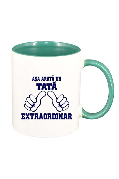 INOVATIX Cana alba personalizata, Extraordinar, interior verde, D86, INOVATIX...