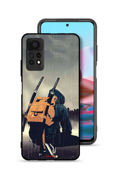 Tolwak غطاء حماية لهاتف شاومي ريدمي نوت 11 برو 5G، رسمة سيف ساموراي رقمية