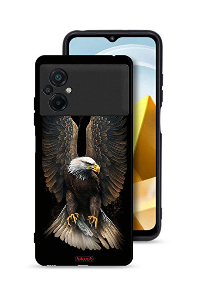 Tolwak Xiaomi Poco M5 4G Protective Case Cover Eagle Spread Wings