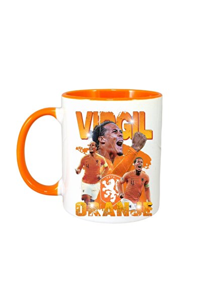 INOVATIX Cana Alba Personalizata, Virgil Van Djik, Maner Si Interior Portocal...