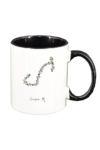 INOVATIX Cana alba personalizata, Zodiac, Taurus, interior negru, D1382, INOV...