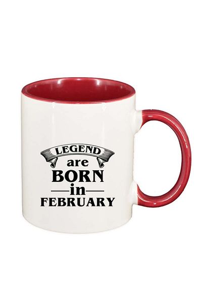 INOVATIX Personalized white mug, Legend, red interior, D80, INOVATIX®. 330ml