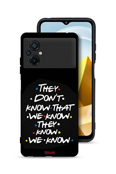 Tolwak Xiaomi Poco M5 4G Protective Case Cover They Dont Know What We Know Th...