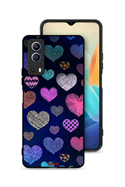 Tolwak غطاء حماية لهاتف Vivo Y72 5G بنقشة قلوب داجا
