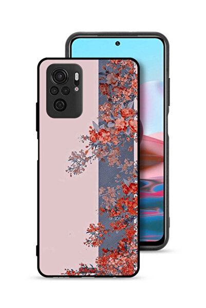 Tolwak Xiaomi Redmi Note 10S Protective Case Cover Tree Leaves And Flowers Art