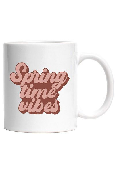INOVATIX Personalized white mug, Spring time vibes, INOVATIX®. 330ml