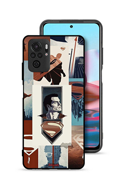 Tolwak Xiaomi Redmi Note 10 4G Protective Case Cover Superman Art