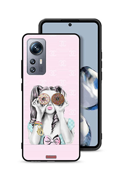 Tolwak غطاء حماية لهاتف Xiaomi 12S يحمل قطعتين من الدونات