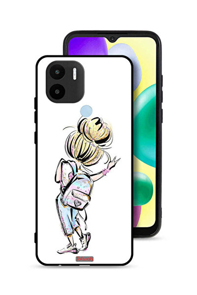 Tolwak غطاء حماية شاومي ريدمي A1 بلس بتصميم فتاة العودة إلى المدرسة