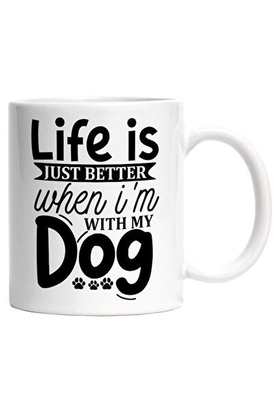 INOVATIX Cana alba personalizata, Viata e doar mai buna atunci cand sunt cu c...