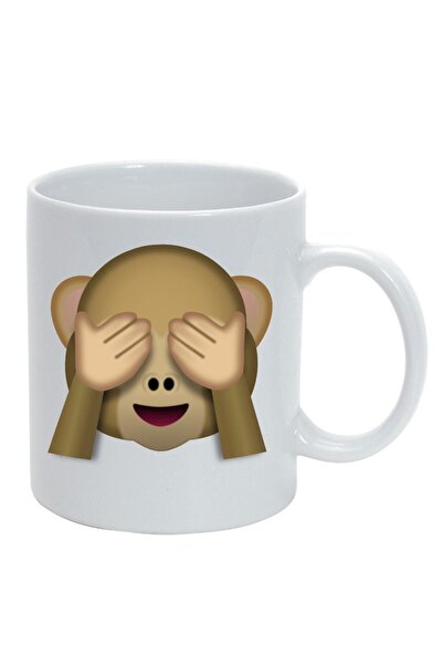 INOVATIX Cana alba personalizata, personalizata Emoji Monkey ,26, INOVATIX®. ...
