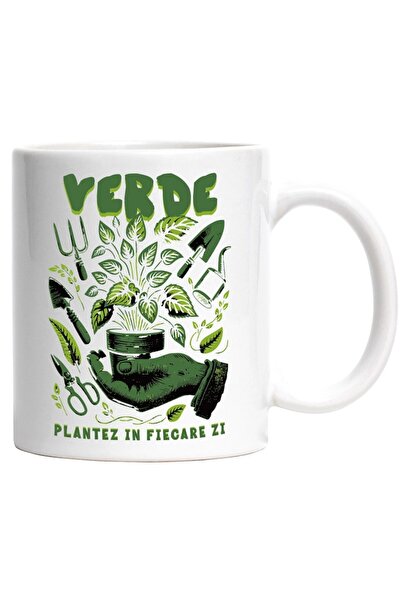 INOVATIX Cana alba personalizata, verde plantez in fiecare zi natura poluare,...