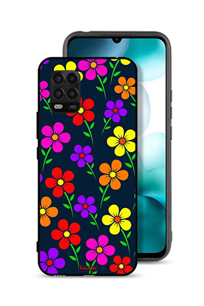 Tolwak غطاء حماية لهاتف شاومي مي 10 لايت 5G بنقشة زهور ملونة