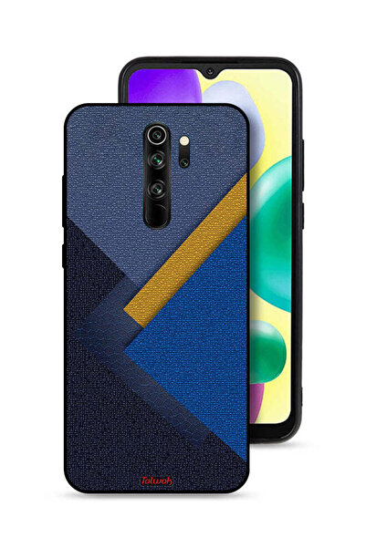 Tolwak غطاء حماية لهاتف شاومي ريدمي نوت 8 برو، بنقشة مثلثات جلدية