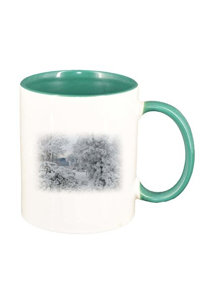 INOVATIX Εξατομικευμένη λευκή κούπα, Εικόνα, πράσινο εσωτερικό, D257, INOVATI...