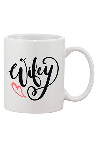 INOVATIX Cana alba personalizata, personalizata 'Wifey'a, INOVATIX®. 330ml