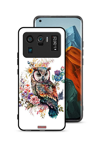 Tolwak غطاء حماية لهاتف شاومي مي 11 ألترا بتصميم بومة فنية تجريدية