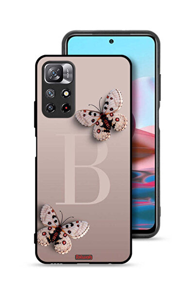 Tolwak غطاء حماية لهاتف شاومي ريدمي نوت 11 4G بنقشة فراشات