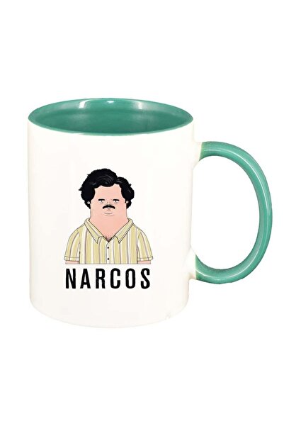 INOVATIX Cana alba personalizata, Narcos - Pablo Escobar, interior verde, D13...