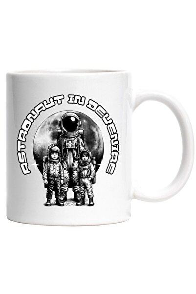 INOVATIX Cana alba personalizata, Familie copii, mostenire ASTRONAUT IN DEVEN...