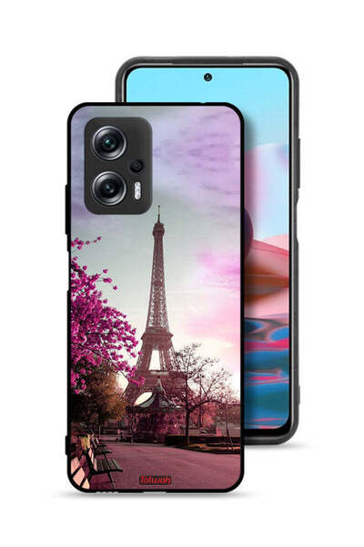 Tolwak غطاء حماية لهاتف شاومي بوكو X4 GT بتصميم برج إيفل