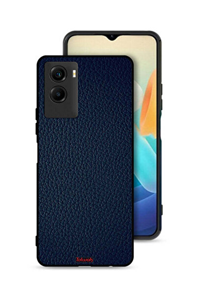 Tolwak غطاء حماية جلدي بنمط هندسي لهاتف Vivo Y55s 5G (2021)