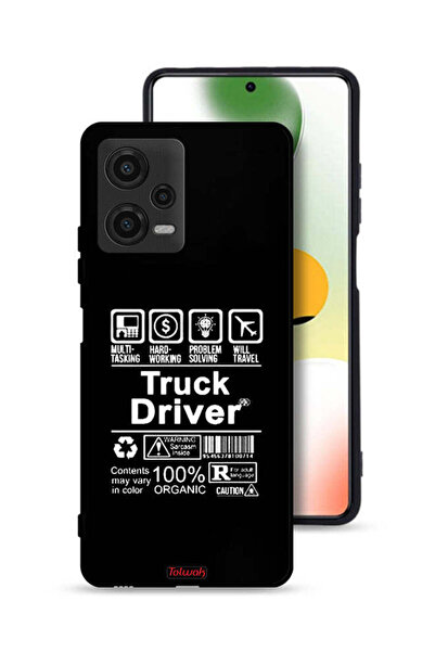 Tolwak غطاء حماية لهاتف Xiaomi Poco X5 - ملصق سائق شاحنة