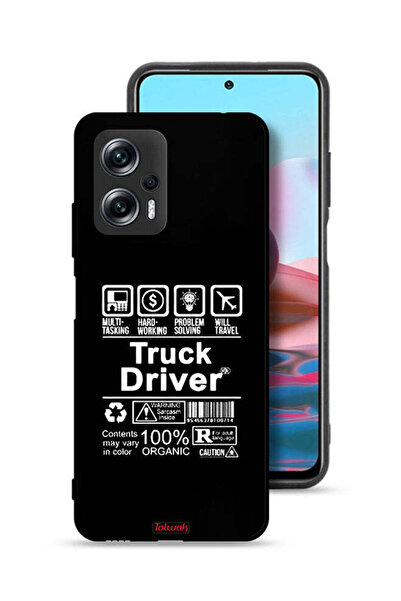 Tolwak غطاء حماية لهاتف Xiaomi Poco X4 GT، ملصق سائق شاحنة