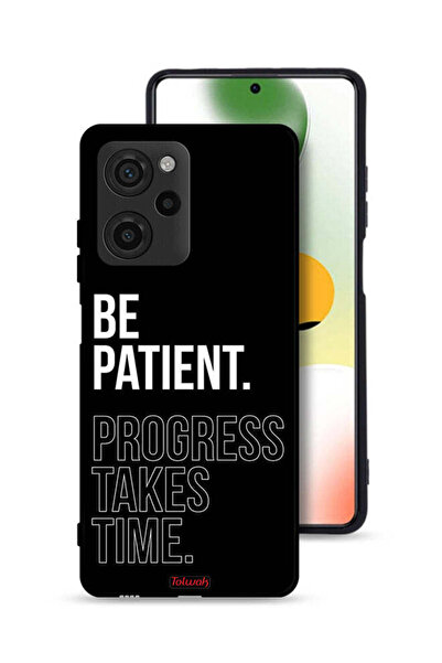 Tolwak غطاء حماية لهاتف Xiaomi Poco X5 Pro - كن صبورًا، فالتقدم يستغرق وقتًا