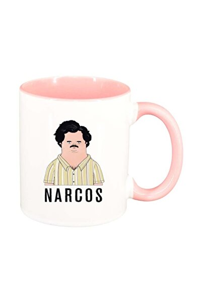 INOVATIX Cana Alba personalizată, Narcos - Pablo Escobar, interior roz, D1342...