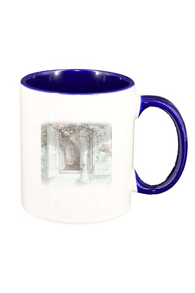 INOVATIX Personalized white mug, Picture, dark blue interior, D252, INOVATIX®. 330ml