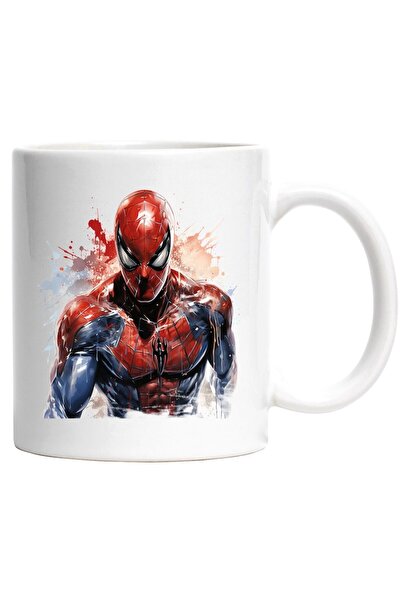 INOVATIX Cana alba personalizata, Omul Paianjen, Costum, Peter Parker, Supere...