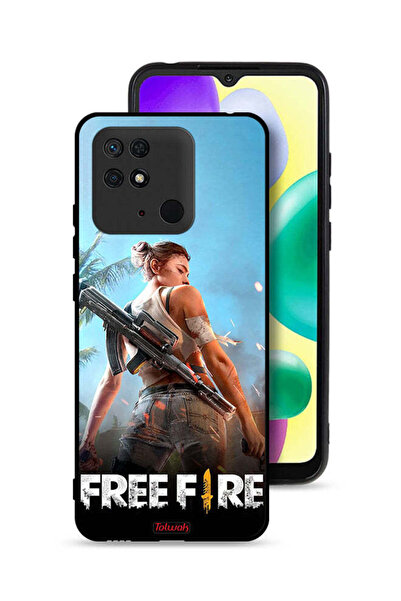 Tolwak غطاء حماية لهاتف شاومي ريدمي 10 سي - فري فاير