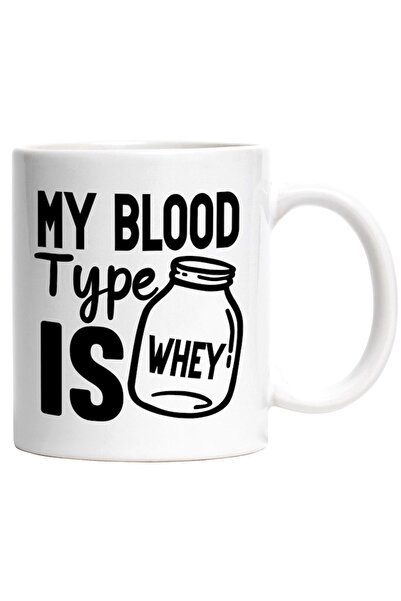 INOVATIX Εξατομικευμένη λευκή κούπα, Η ομάδα αίματός μου είναι ορός γάλακτος,...