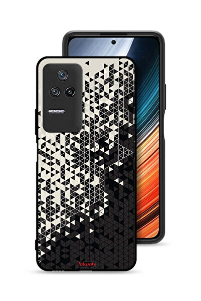 Tolwak غطاء حماية لهاتف شاومي ريدمي K40S بنمط مثلث فني رقمي