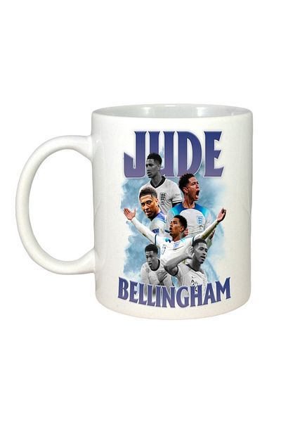 INOVATIX Personalized White Mug, Jude Jude Bellingham, White Handle and Interior, ®. 330ml