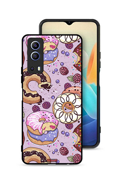 Tolwak غطاء حماية لهاتف Vivo Y72 5G برسومات دونات فنية