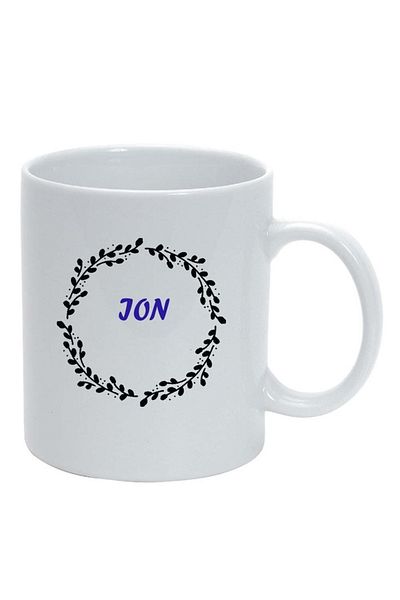 INOVATIX Personalized white mug, Name, white, D1074, INOVATIX®. 330ml