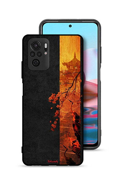 Tolwak Xiaomi Redmi Note 10S Protective Case Cover Autumn Colors Art
