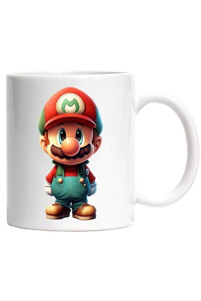 INOVATIX Personalized white mug, Mario, Character, Video Game Lovers, Retro, INOVATIX®. 330ml