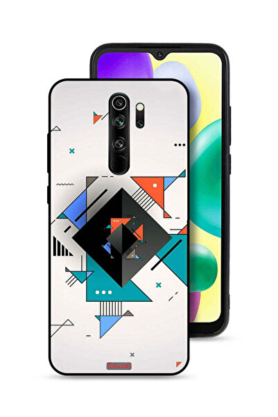 Tolwak غطاء حماية لهاتف شاومي ريدمي نوت 8 برو بأشكال مربعة ومثلثة ونمط تجريدي