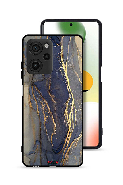 Tolwak غطاء حماية لهاتف شاومي بوكو X5 برو بنمط رخامي لامع