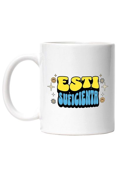 INOVATIX Personalized white mug, You Are Enough, INOVATIX®. 330ml