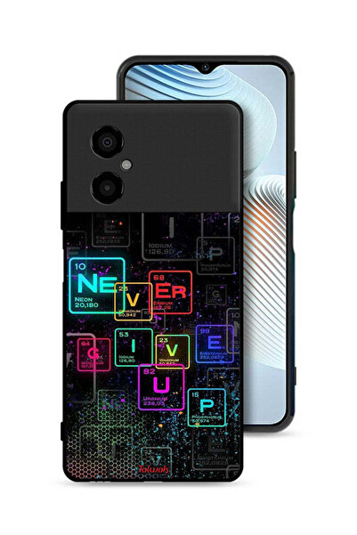 Tolwak Xiaomi Poco M4 5G Protective Case Cover Never Give Up Art